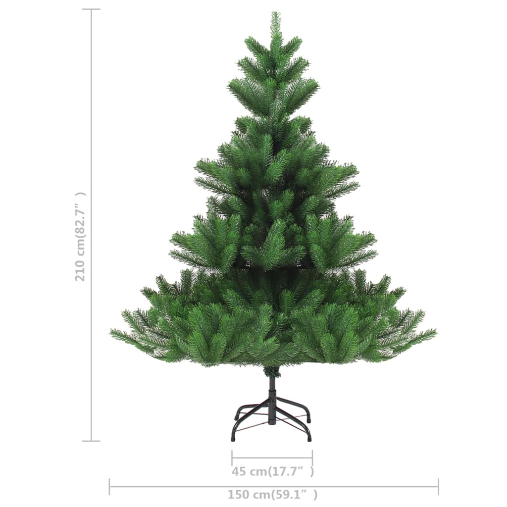 Nordmann Fir Artificial Christmas Tree Green 7 ft