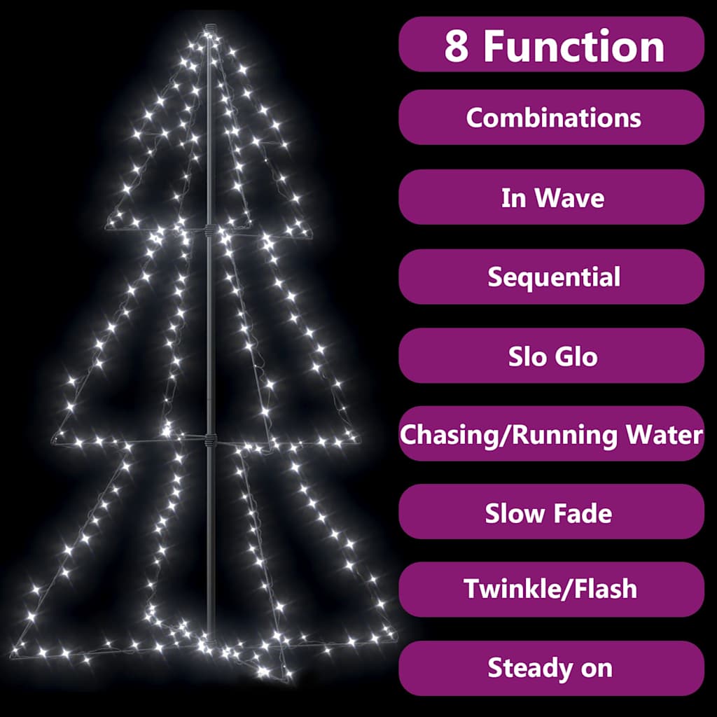 Christmas Cone Tree 200 LEDs Indoor and Outdoor 3x5 ft