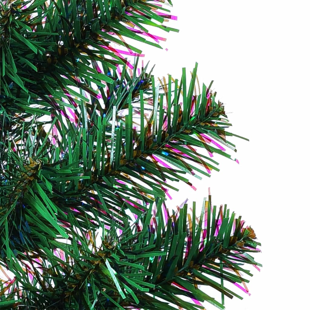 Artificial Christmas Tree with Iridescent Tips Green 8 ft PVC