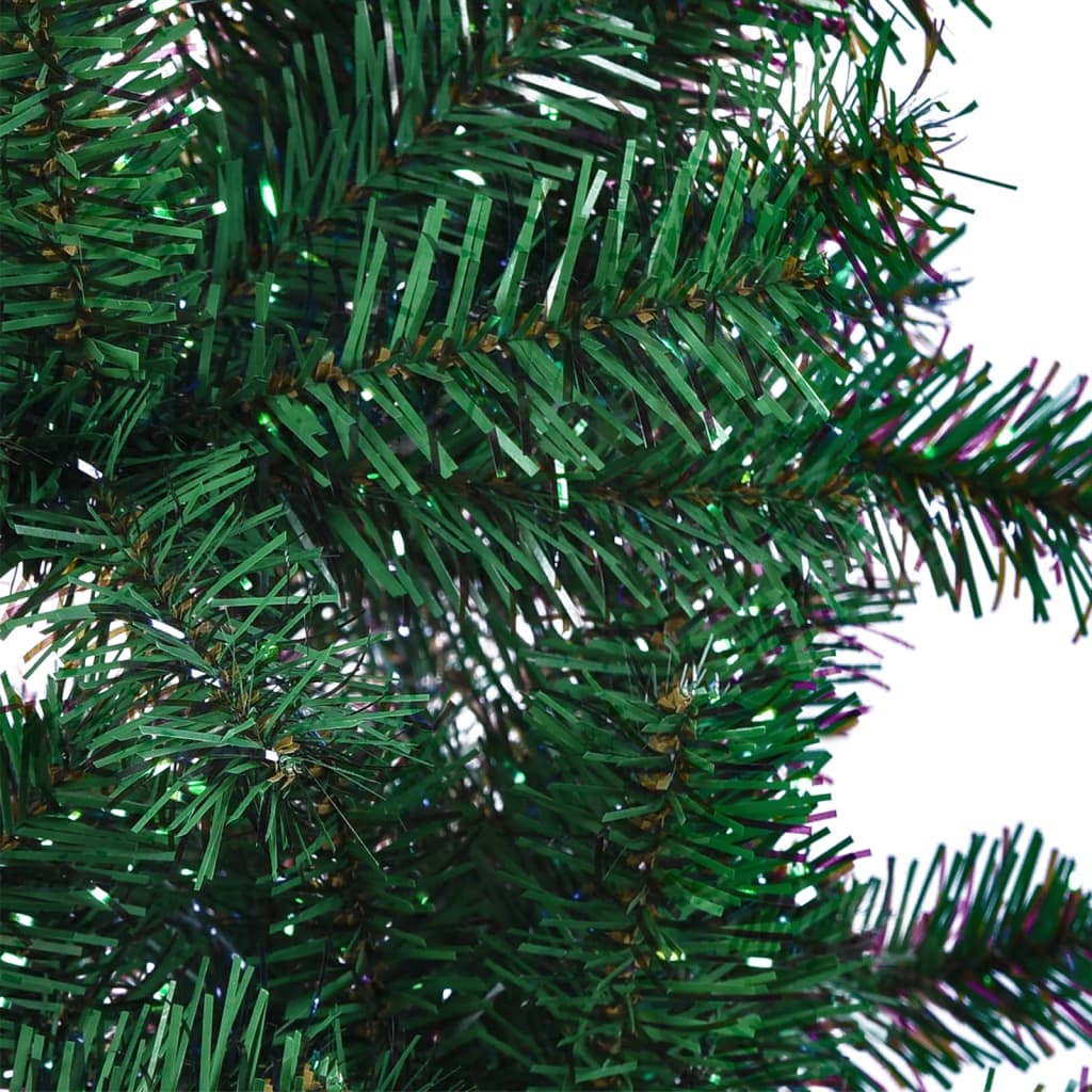 Artificial Christmas Tree with Iridescent Tips Green 8 ft PVC