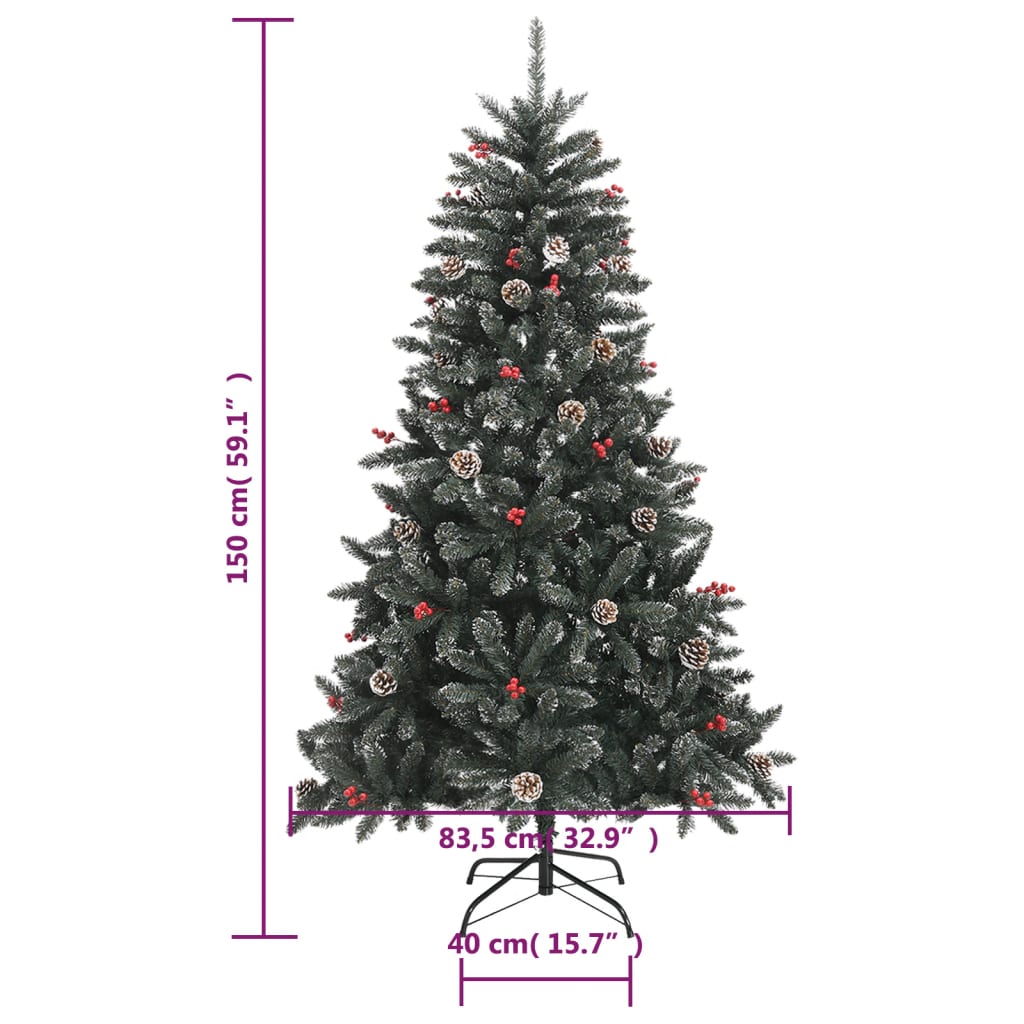 4-Foot 9-Inch Artificial Christmas Tree with Stand Green