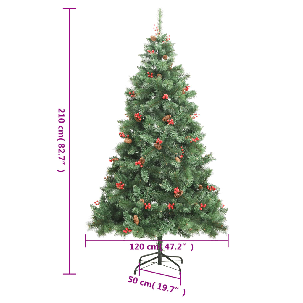 Artificial Hinged Christmas Tree 300 LEDs 82.7