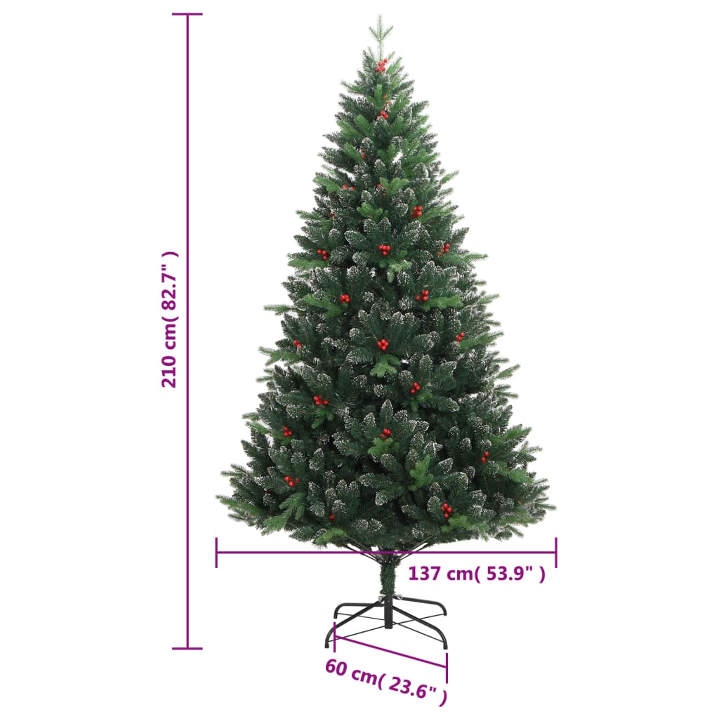 Artificial Hinged Christmas Tree 300 LEDs 82.7