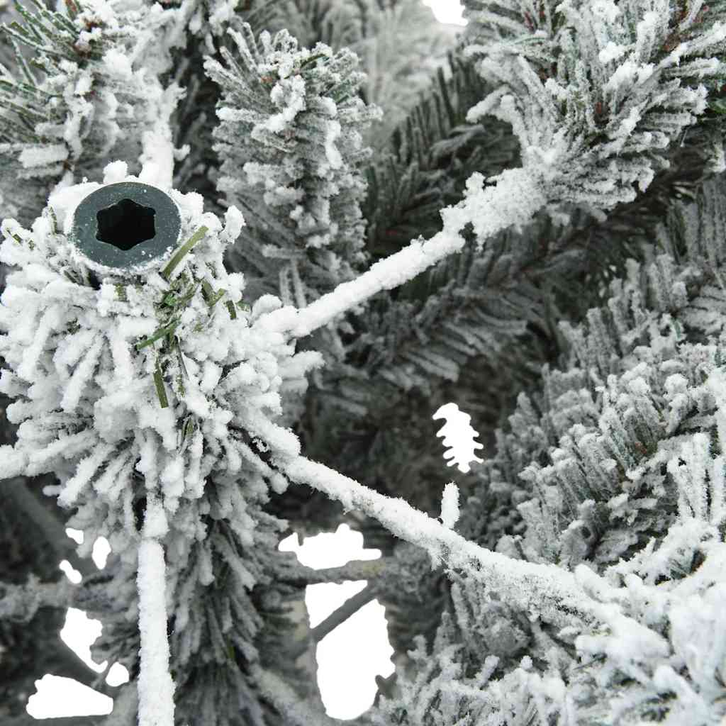 Artificial Hinged Christmas Tree White 70.87 in PVC and Steel