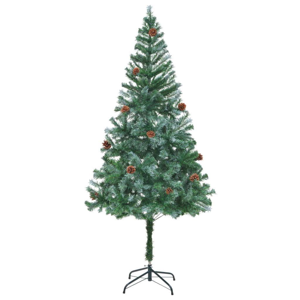 Artificial Christmas Tree with Pinecones 6 ft