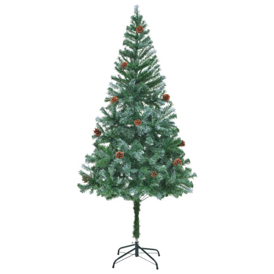 Artificial Christmas Tree with Pinecones 6 ft