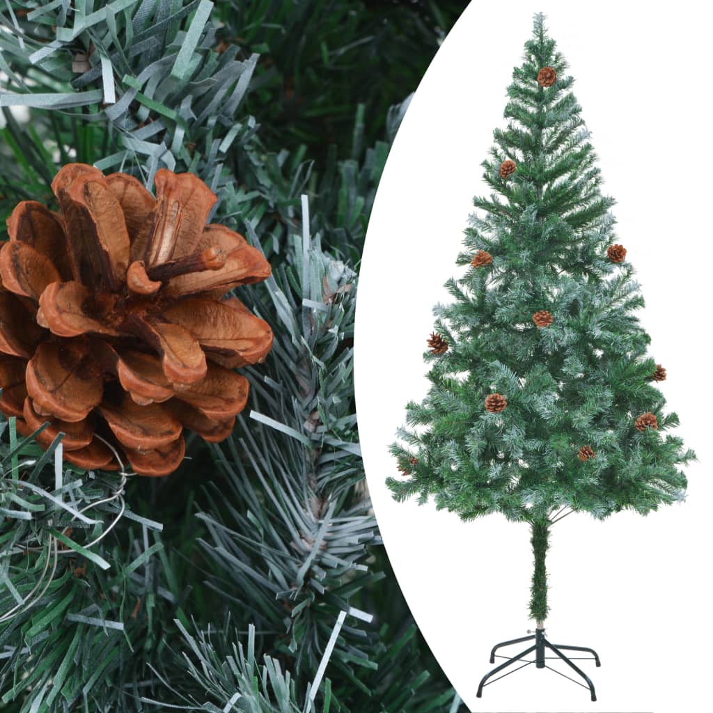 Artificial Christmas Tree with Pinecones 6 ft