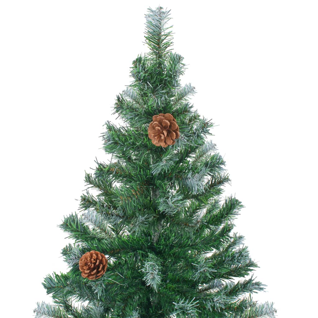 Artificial Christmas Tree with Pinecones 6 ft