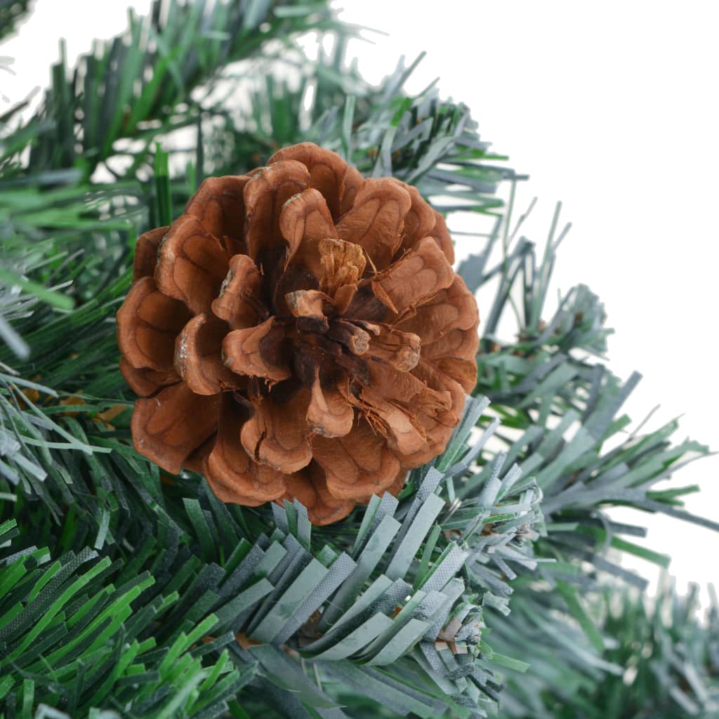 Artificial Christmas Tree with Pinecones 6 ft