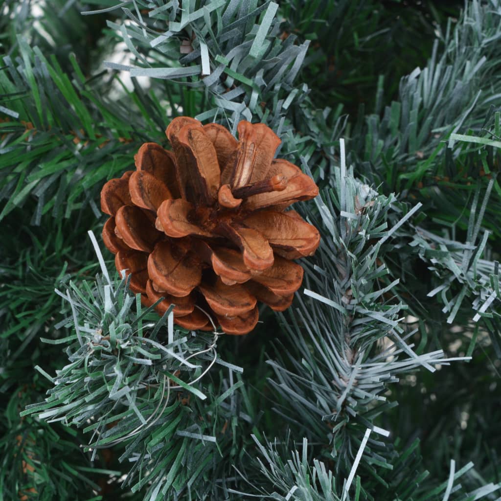 Artificial Christmas Tree with Pinecones 6 ft