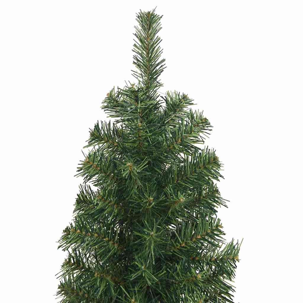 Slim Artificial Christmas Tree with Stand Green 6 ft PVC