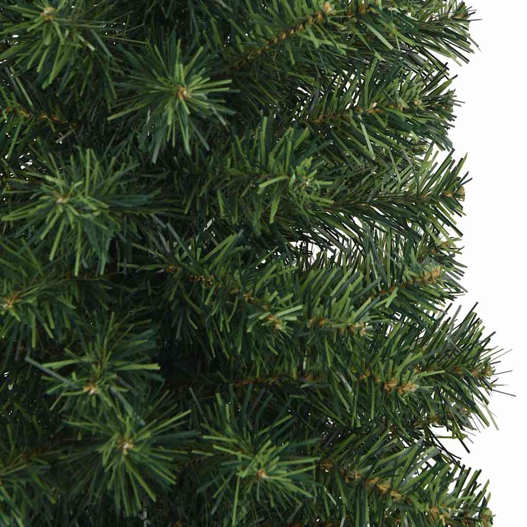 Slim Artificial Christmas Tree with Stand Green 6 ft PVC