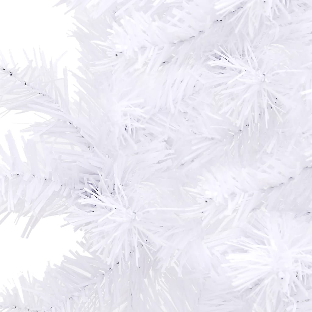 Corner Artificial Christmas Tree White 7 ft PVC