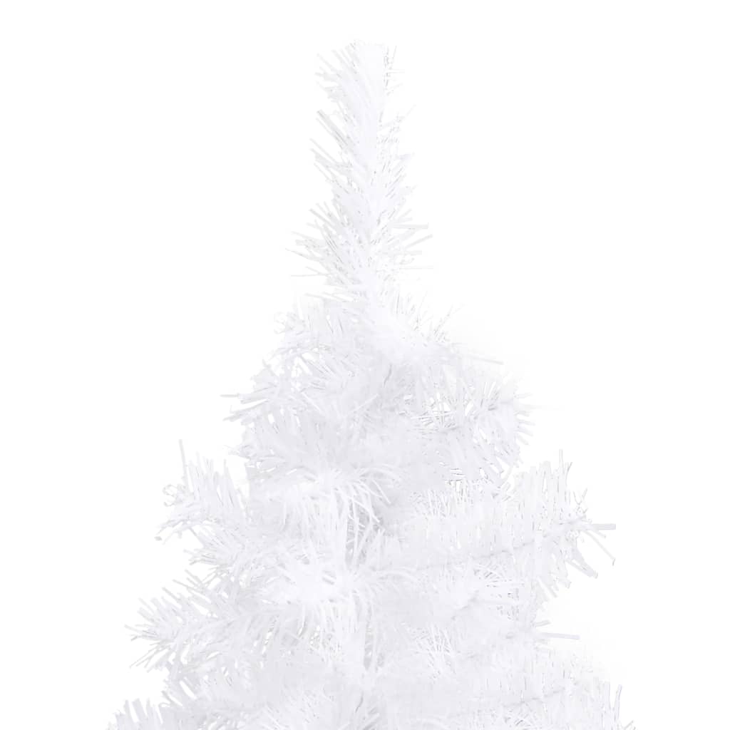 Corner Artificial Christmas Tree White 7 ft PVC
