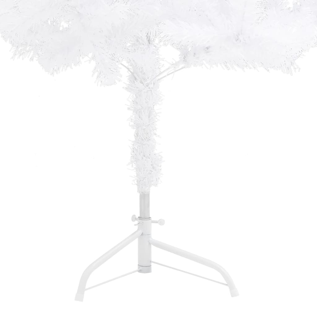 Corner Artificial Christmas Tree White 7 ft PVC