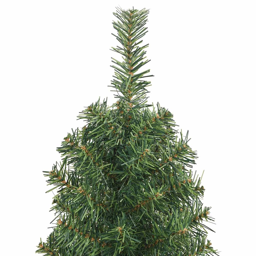 Slim Artificial Christmas Tree with Stand Green 4 ft PVC