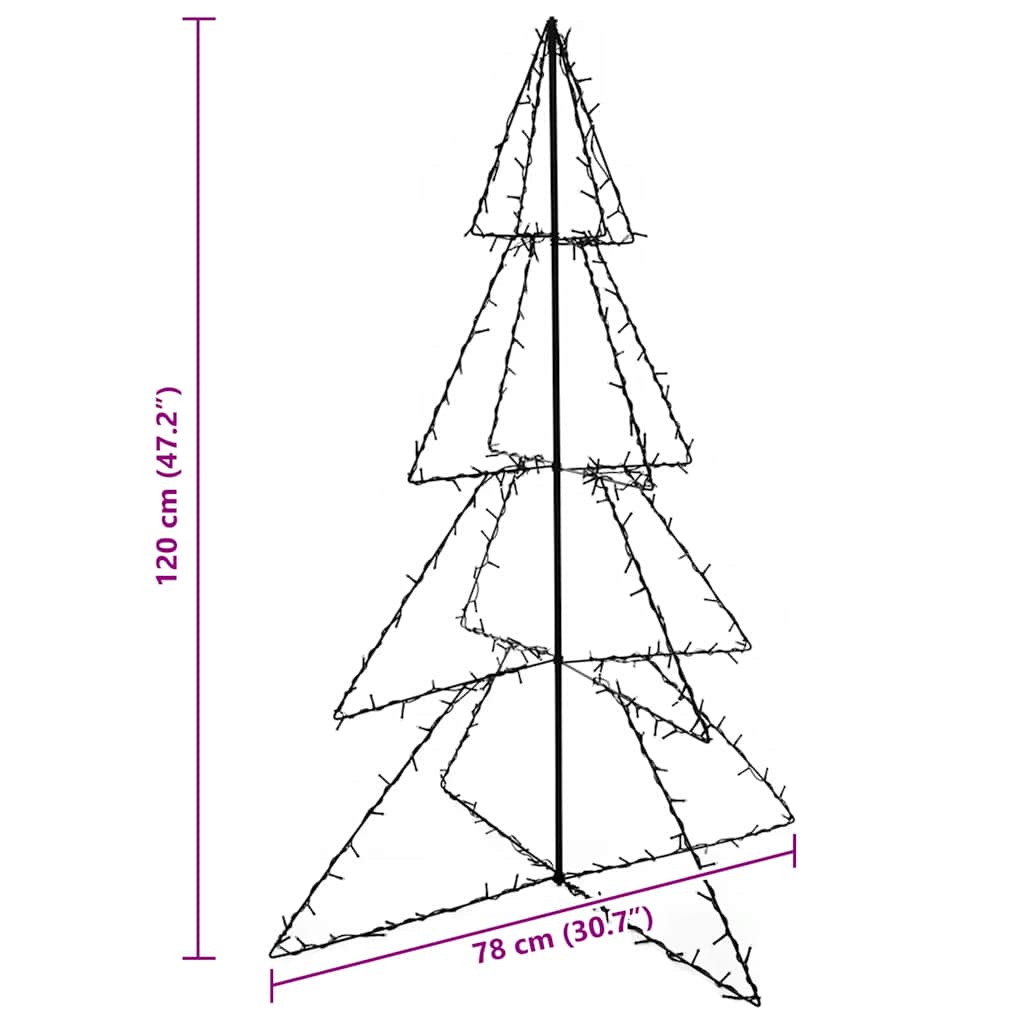 Christmas Cone Tree 160 LEDs Indoor and Outdoor 3x4 ft