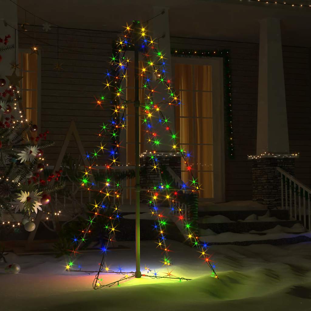 Christmas Cone Tree 160 LEDs Indoor and Outdoor 3x4 ft