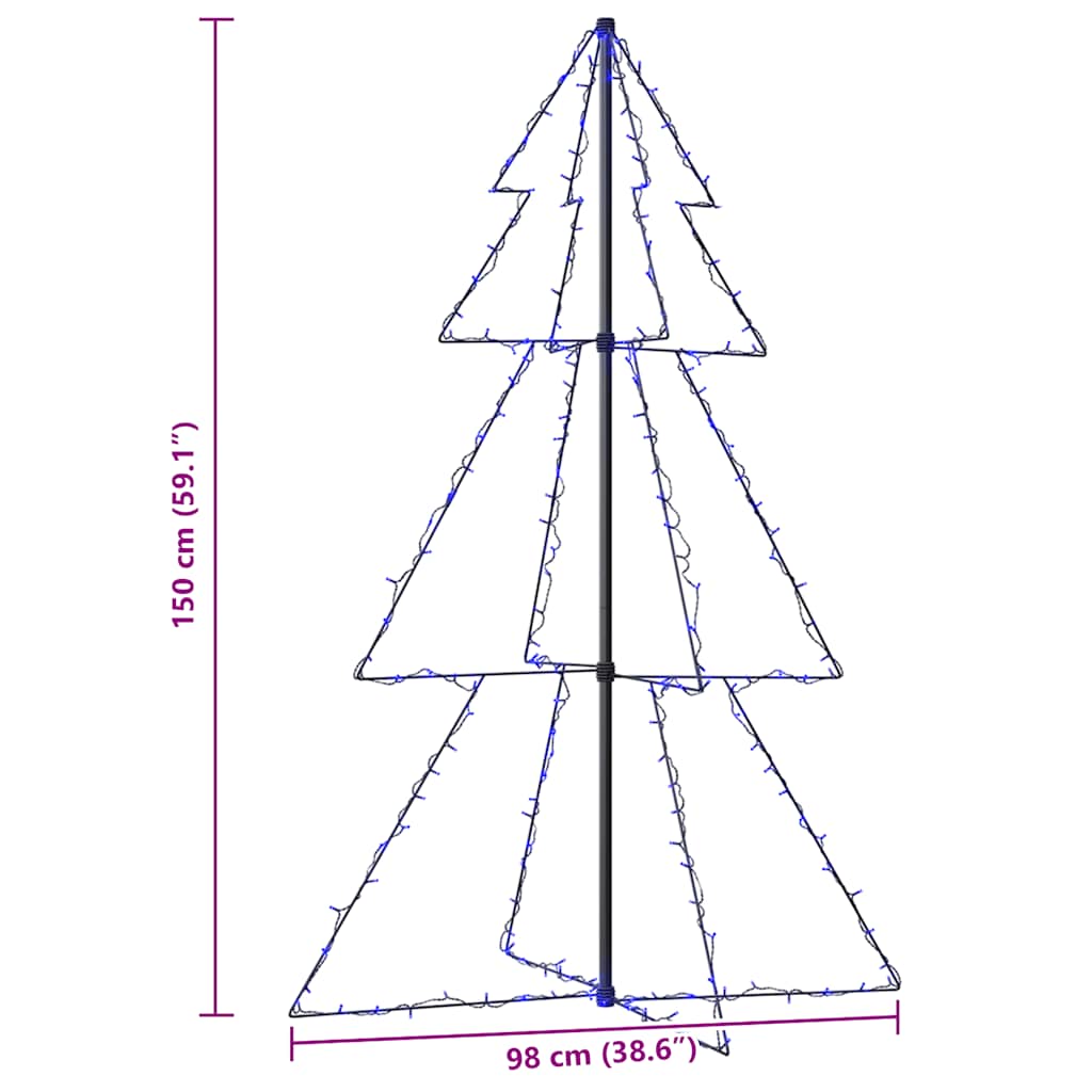 Christmas Cone Tree 200 LEDs Indoor and Outdoor 3x5 ft