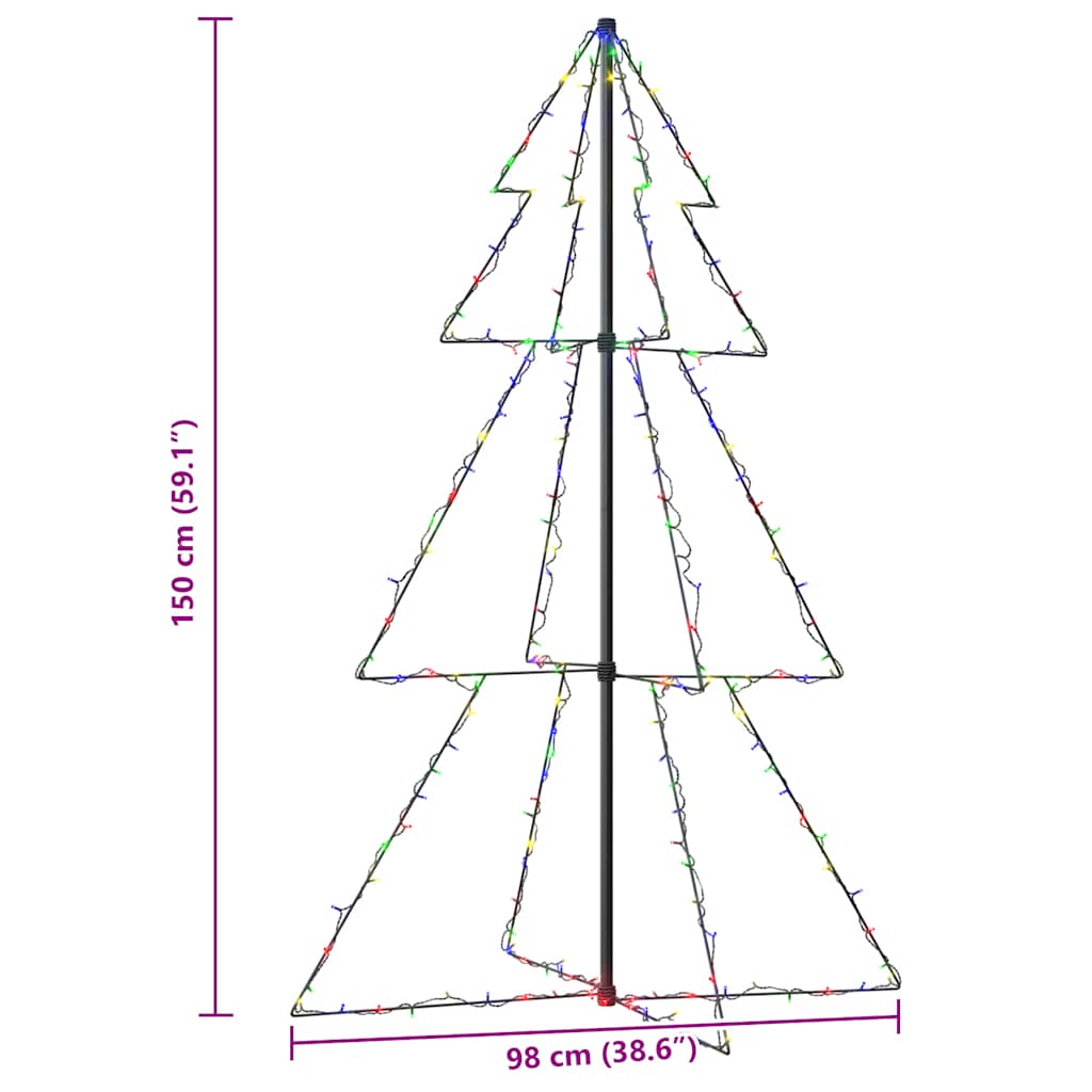 Christmas Cone Tree 200 LEDs Indoor and Outdoor 3x5 ft