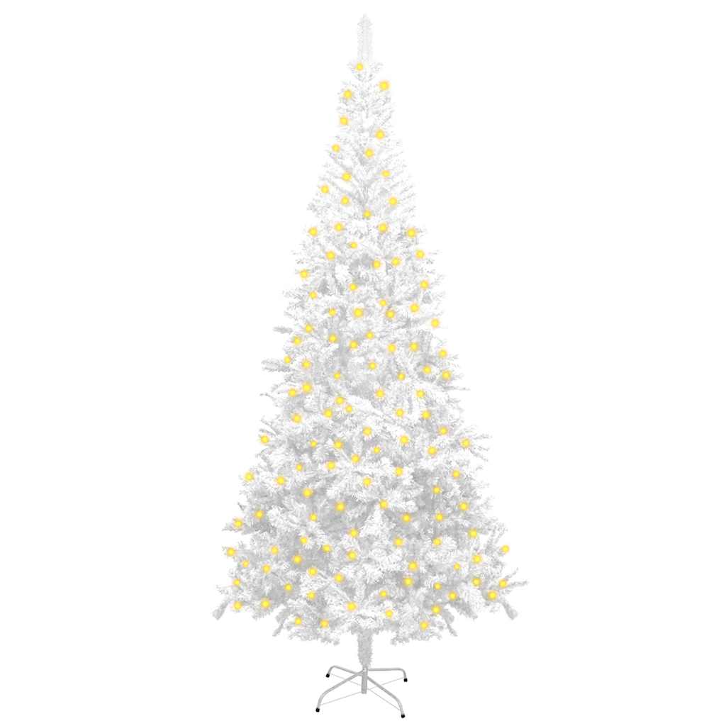 Artificial Pre-lit Christmas Tree L 94.5" White