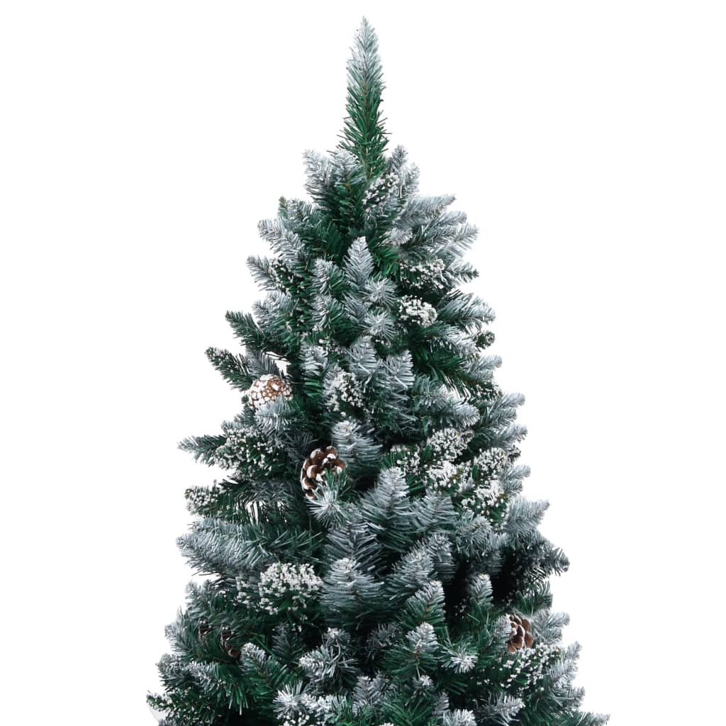 Artificial Christmas Tree LEDs&Pine Cones&White Snow 82.7