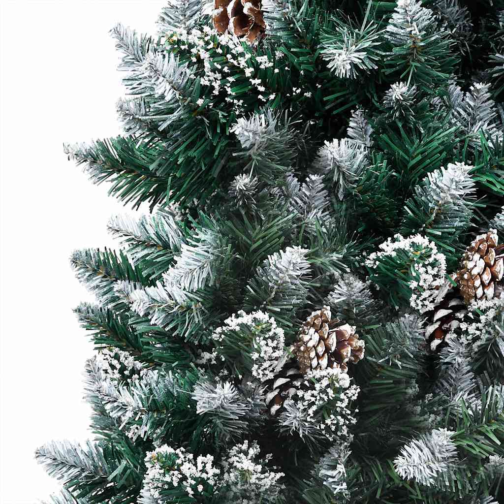 Artificial Christmas Tree LEDs&Pine Cones&White Snow 82.7