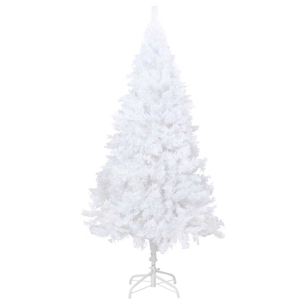 Artificial Pre-lit Christmas Tree with Thick Branches White 70.9