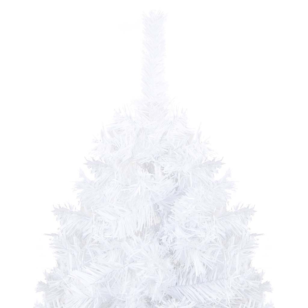 Artificial Pre-lit Christmas Tree with Thick Branches White 70.9