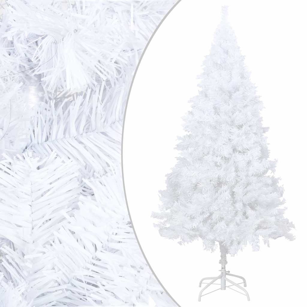 Artificial Pre-lit Christmas Tree with Thick Branches White 82.7