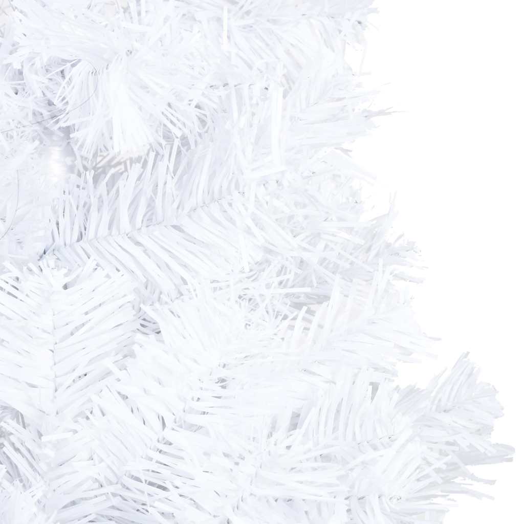 Artificial Pre-lit Christmas Tree with Thick Branches White 82.7