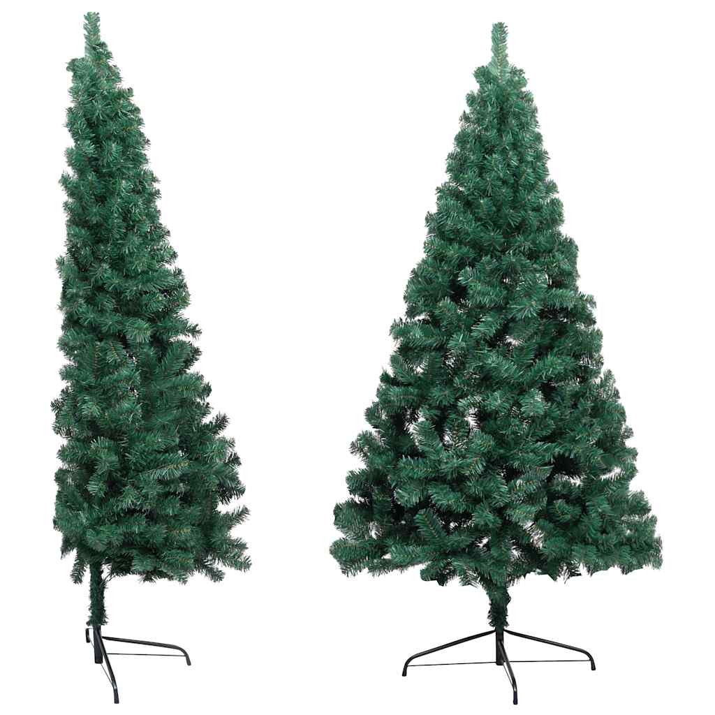 Artificial Half Pre-lit Christmas Tree with Ball Set Green 47.2
