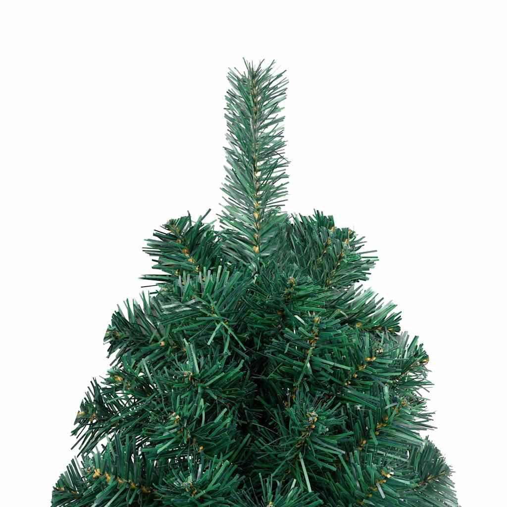 Artificial Half Pre-lit Christmas Tree with Ball Set Green 47.2