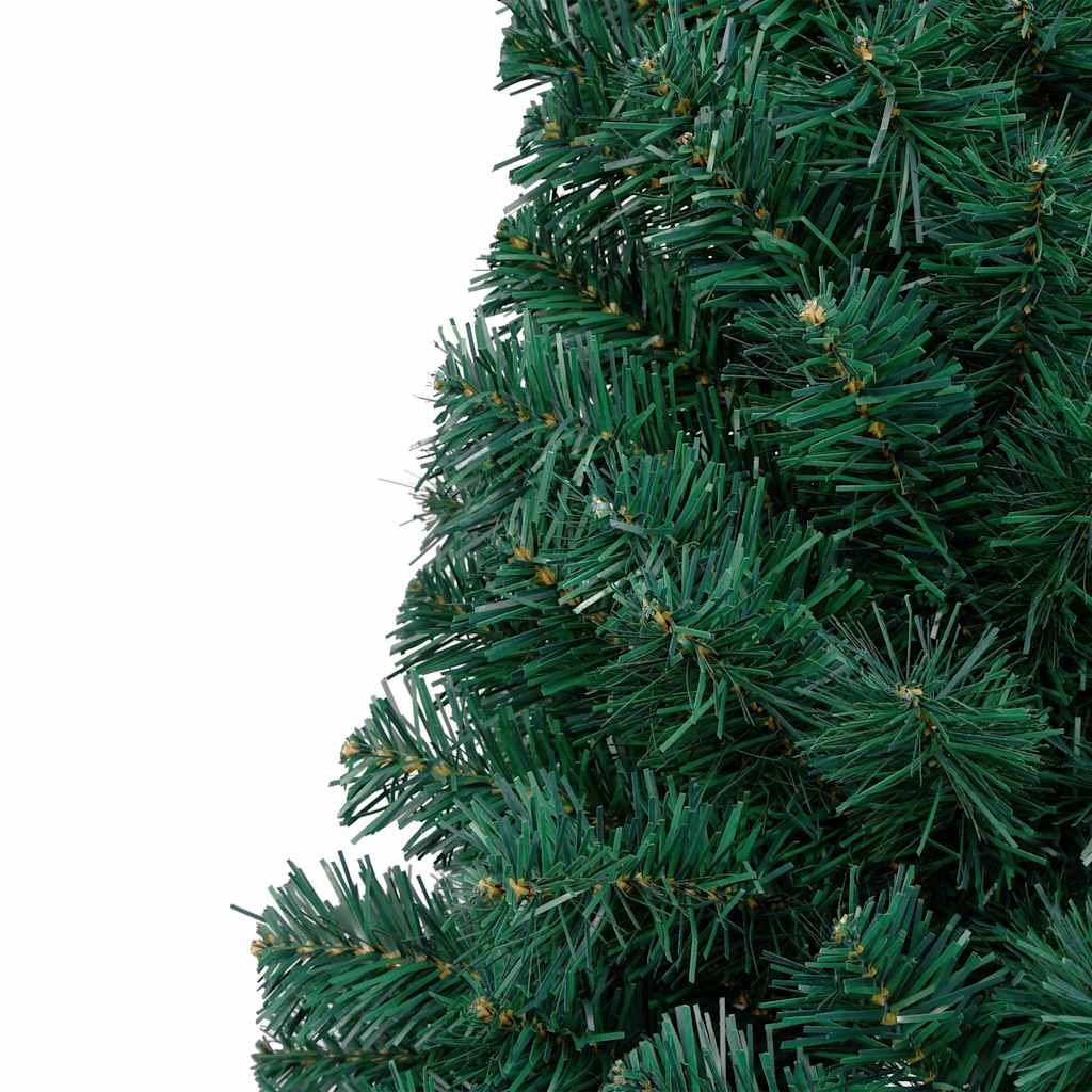 Artificial Half Pre-lit Christmas Tree with Ball Set Green 47.2