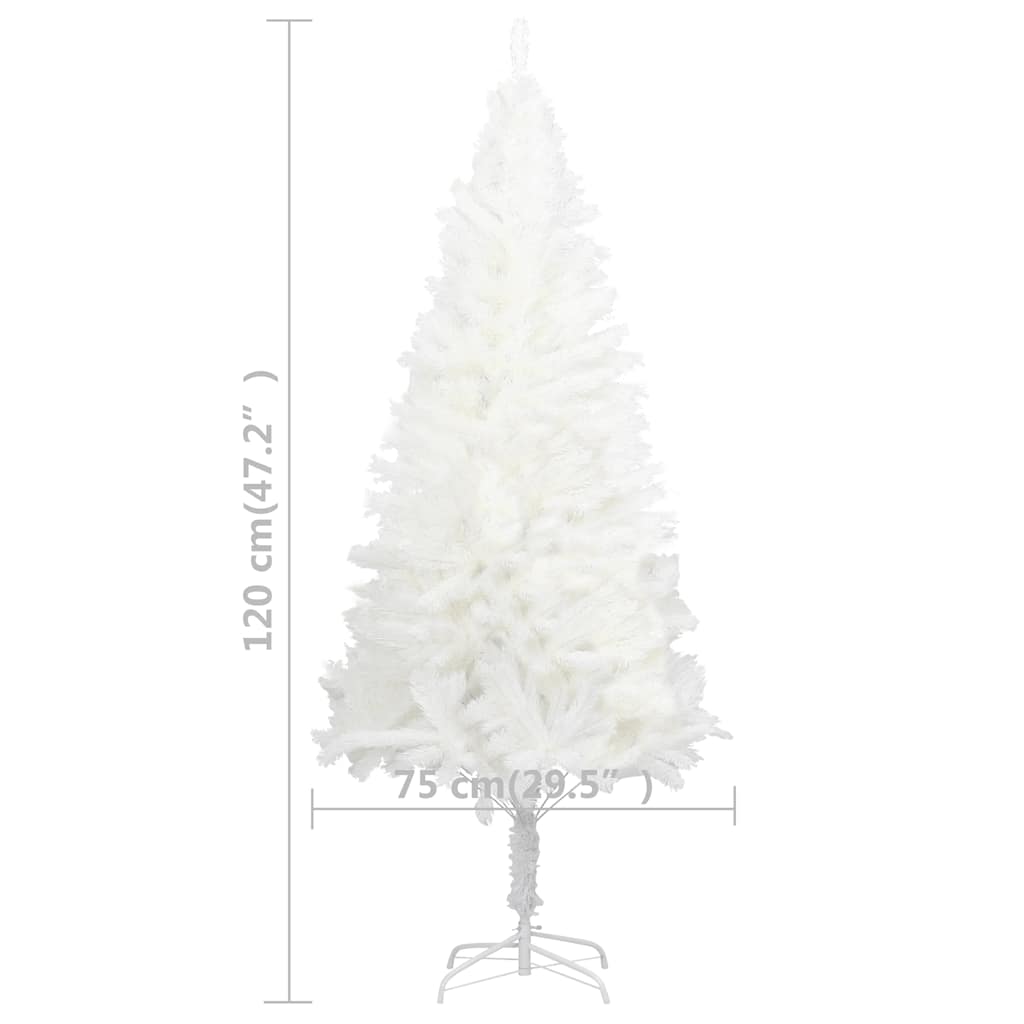Deluxe Pre-lit Christmas Tree with Ball Set White 47.2"