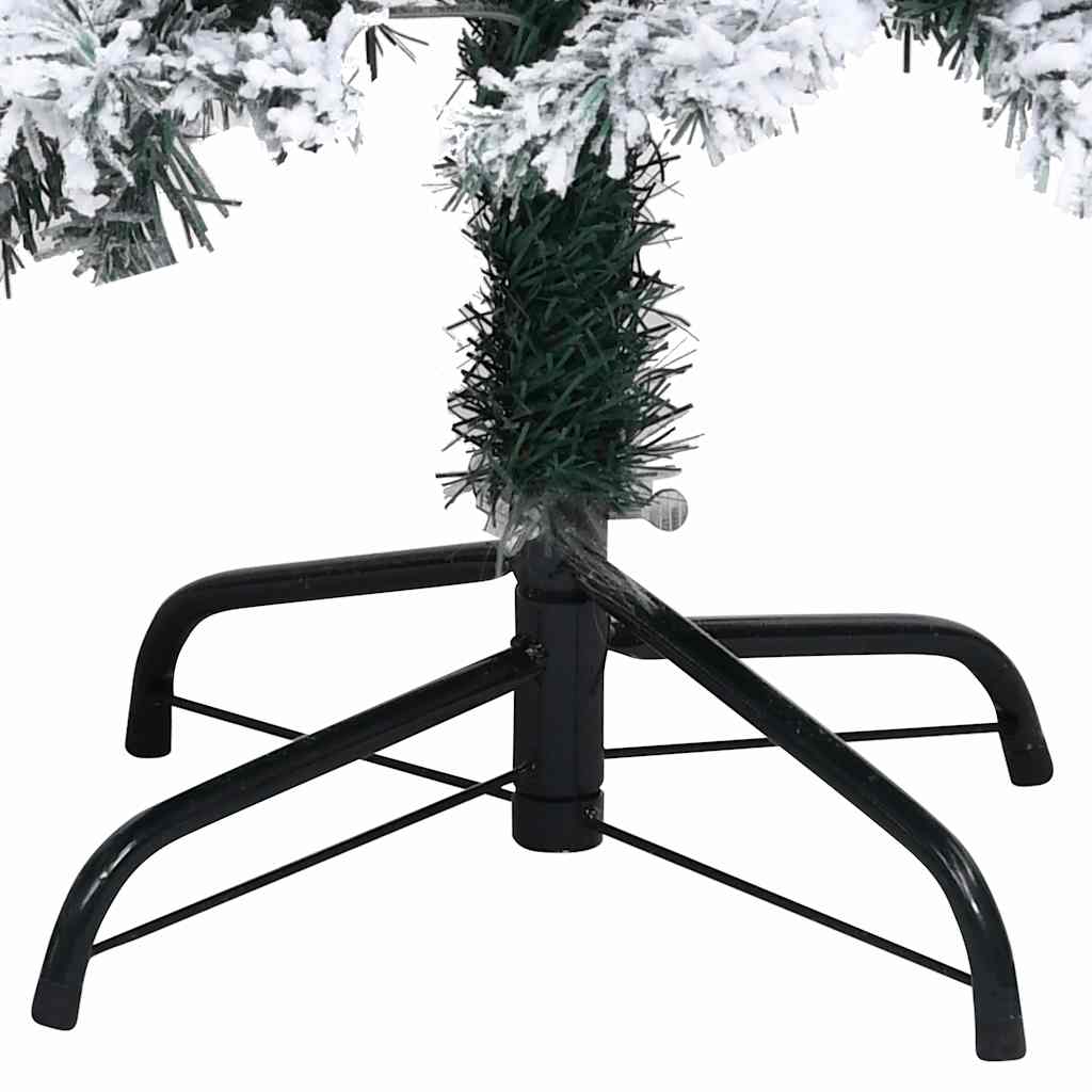 Artificial Pre-lit Christmas Tree with Flocked Snow Green 82.7