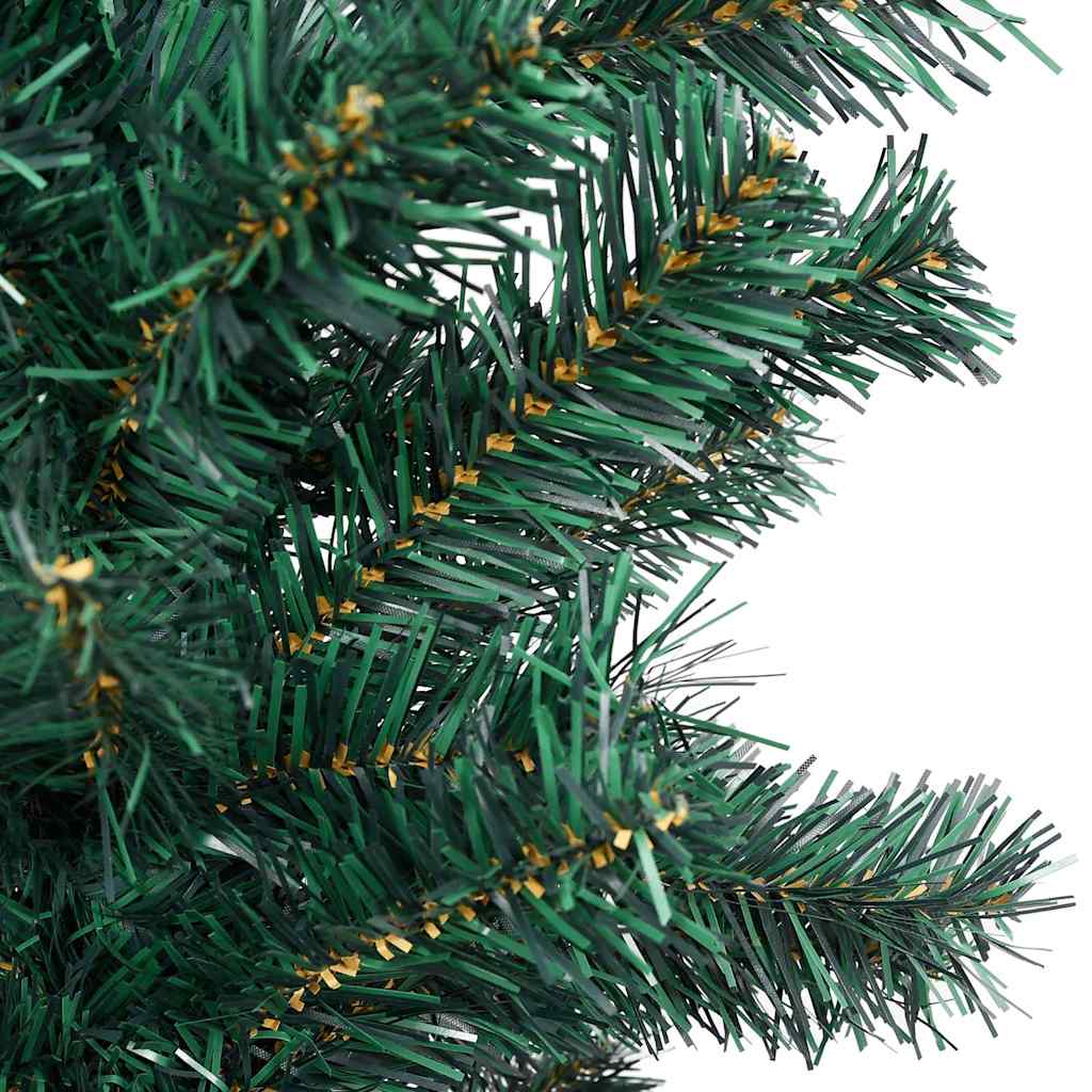 Slim Artificial Pre-lit Christmas Tree with Ball Set Green 47.2