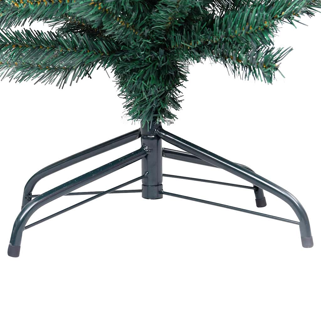 Slim Artificial Pre-lit Christmas Tree with Ball Set Green 94.5