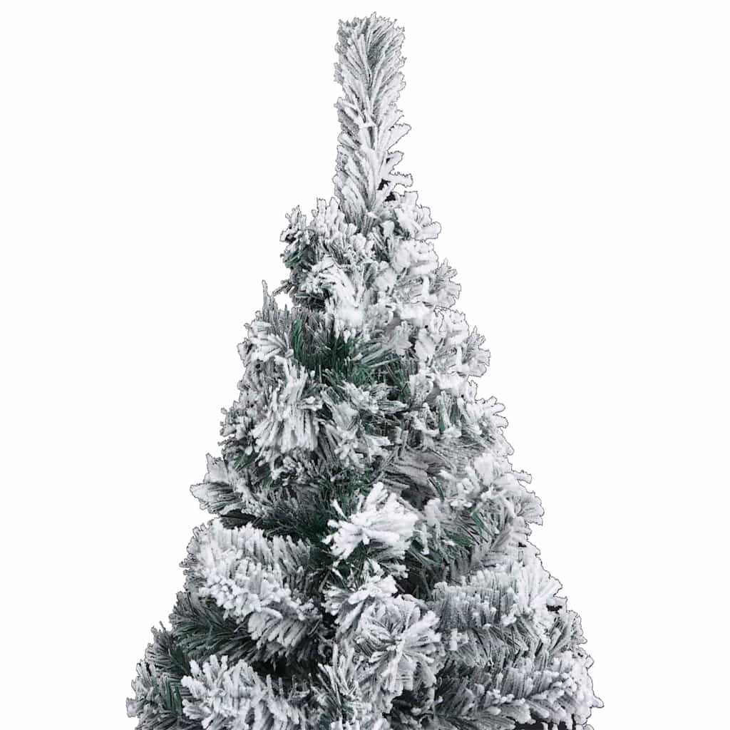 Slim Artificial Pre-lit Christmas Tree with Ball Set Green 94.5