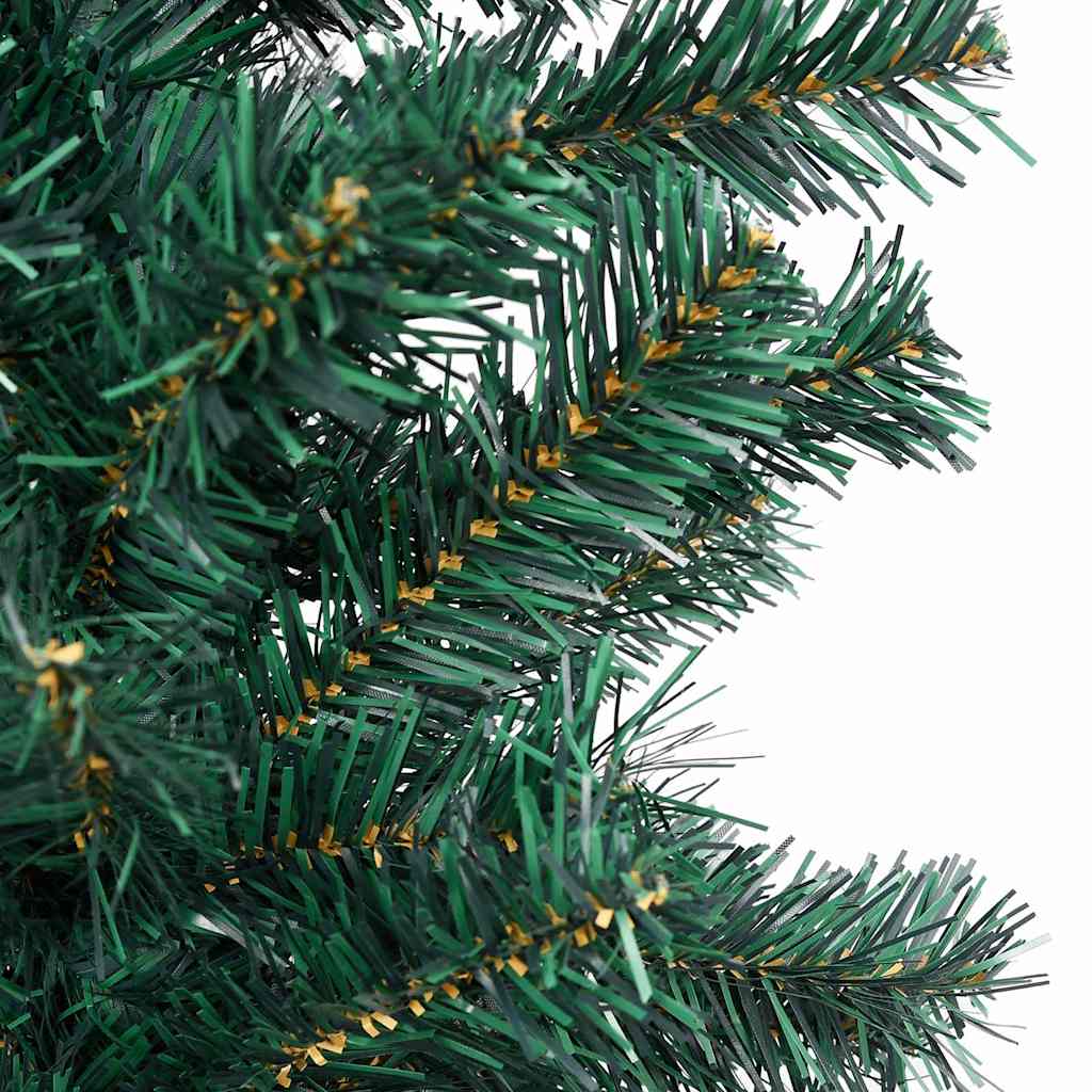 Slim Artificial Pre-lit Christmas Tree with Ball Set Green 94.5