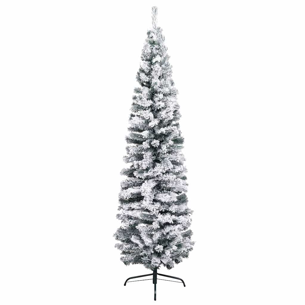 Slim Artificial Pre-lit Christmas Tree with Ball Set Green 70.9