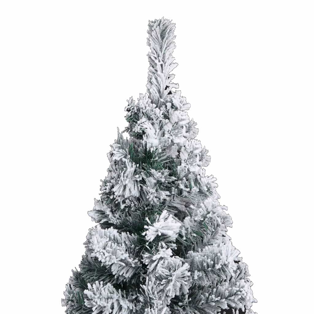 Slim Artificial Pre-lit Christmas Tree with Ball Set Green 94.5