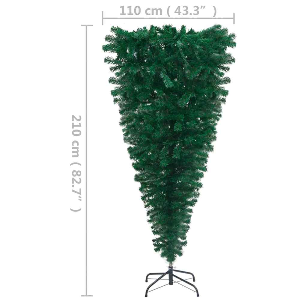 Upside-down Artificial Pre-lit Christmas Tree Green 82.7