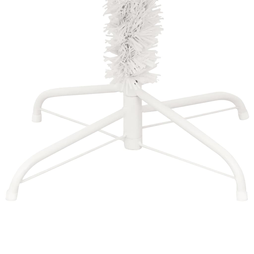 Swirl Pre-lit Christmas Tree with Stand White 5 ft PVC