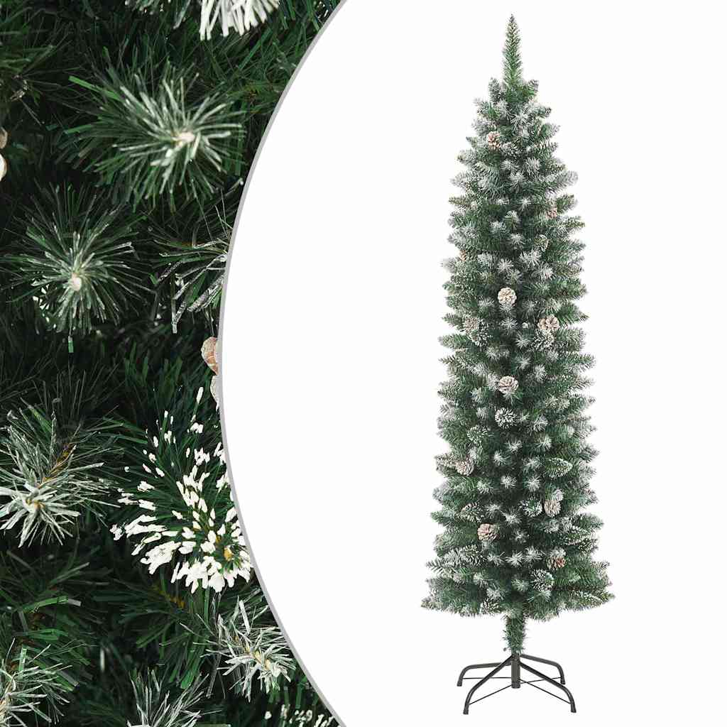 Artificial Slim Christmas Tree with Stand 5 ft PVC