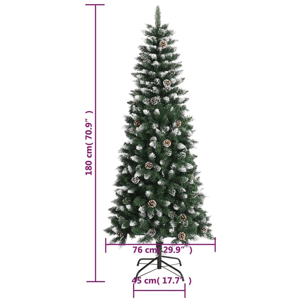 Artificial Christmas Tree with Stand Green 70.9" PVC