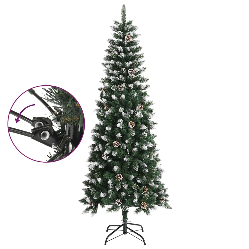 Artificial Christmas Tree with Stand Green 82.7" PVC