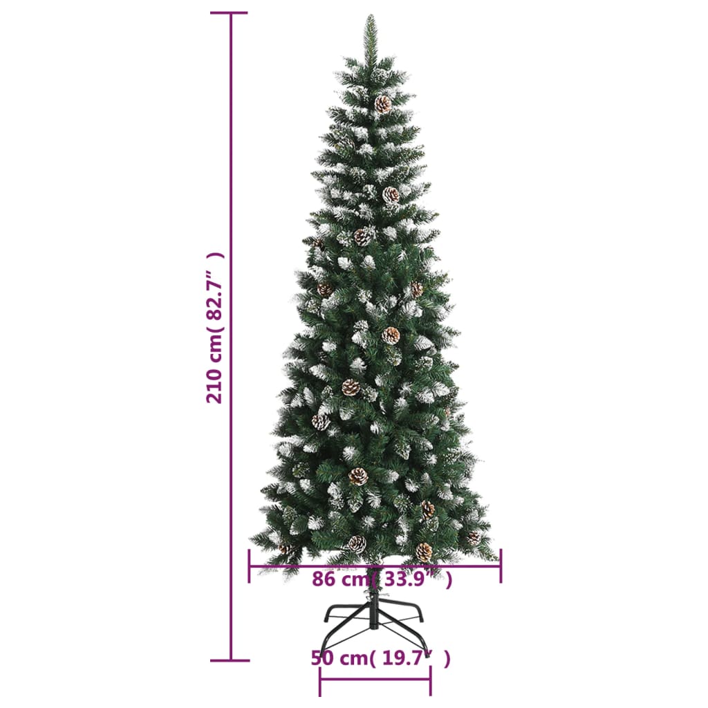 Artificial Christmas Tree with Stand Green 82.7" PVC