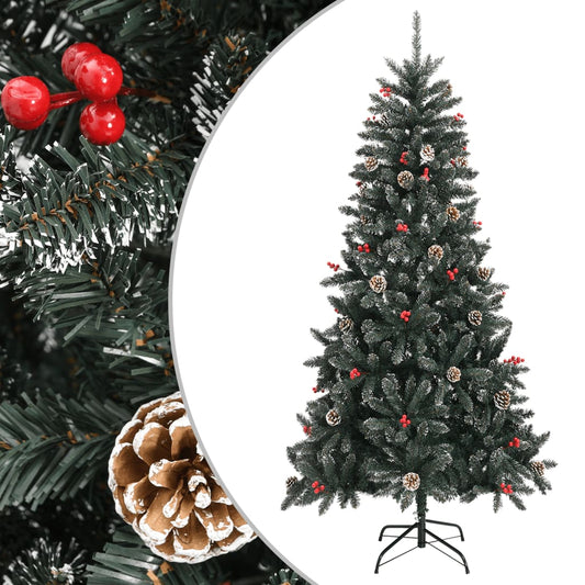 Artificial Christmas Tree with Stand Green 82.7" PVC