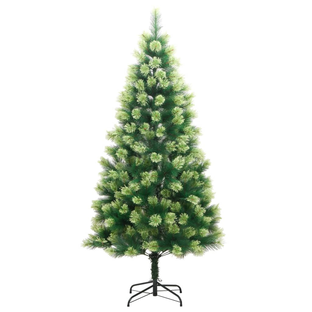 Artificial Hinged Christmas Tree with Stand 82.7"